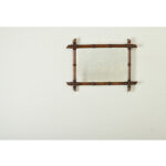 French Vintage Faux Bamboo Mirror