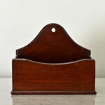 English Vintage Mahogany Wall Hanging Box