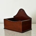 English Vintage Mahogany Wall Hanging Box