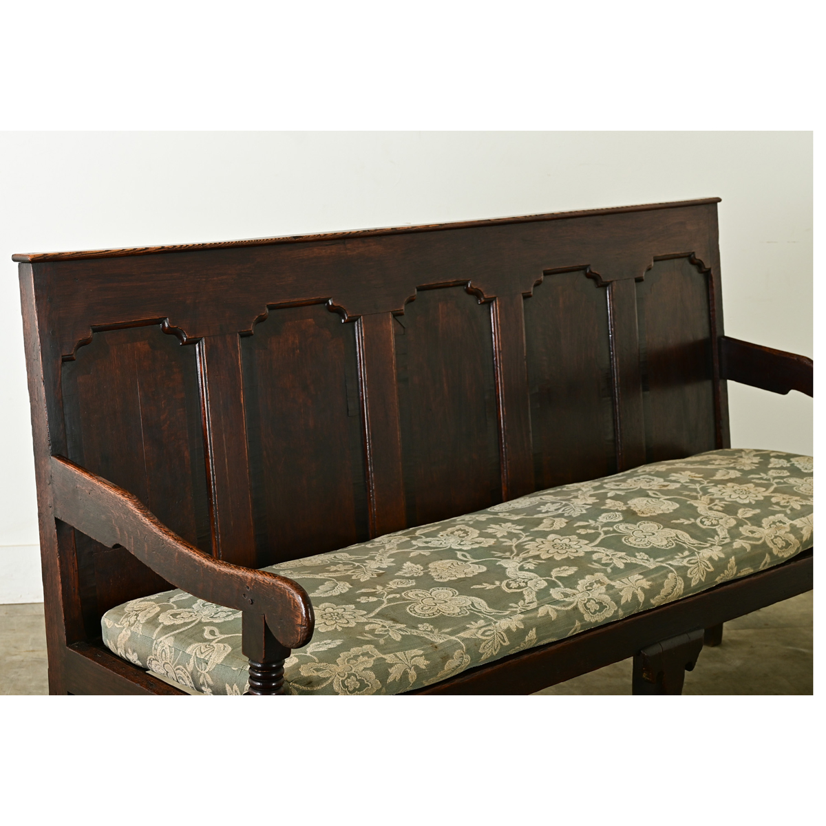 English 18th Century Oak Settle Bench - Fireside Antiques