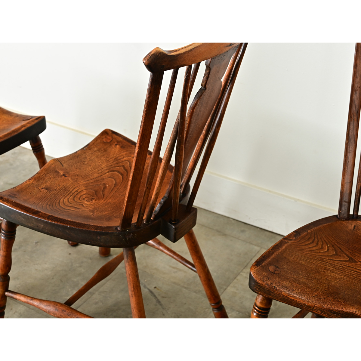 Set of Four English Windsor Chairs - Fireside Antiques