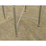 French Vintage Upholstered Vanity Stool