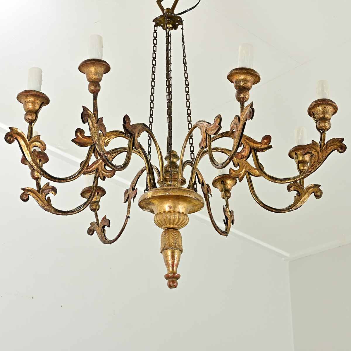 Italian 19th Century Giltwood Chandelier - Fireside Antiques