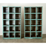 French Vintage Pair of Open Shelves