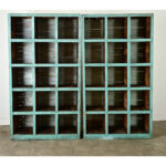 French Vintage Pair of Open Shelves