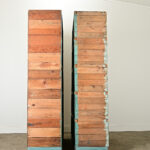 French Vintage Pair of Open Shelves