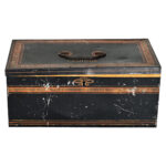 English Vintage Tole Tin Cashbox