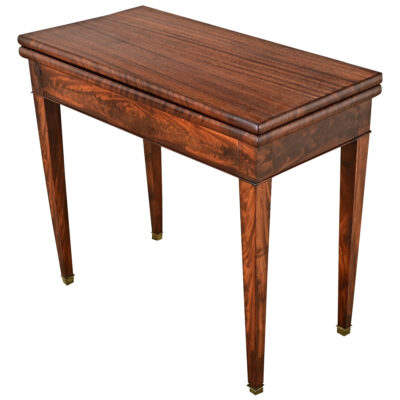 French 19th Century Mahogany Game Table Console