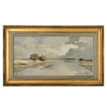 Signed Vintage Seaside Landscape Painting