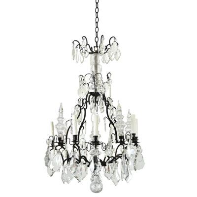 French Louis XVI Style Crystal Chandelier