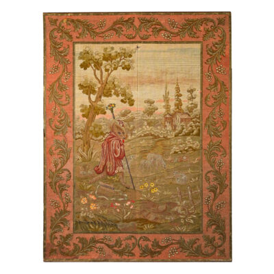 French 19th Century Framed Fox Tapestry