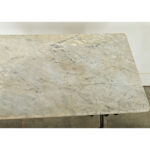 French 19th Century Cast Iron & White Marble Bistro Table