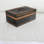 English Vintage Tole Tin Cashbox