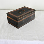 English Vintage Tole Tin Cashbox