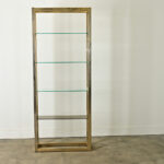 Vintage Hollywood Regency Brass & Glass Etagere