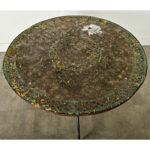 French 19th Century Iron & Mosaic Garden Table
