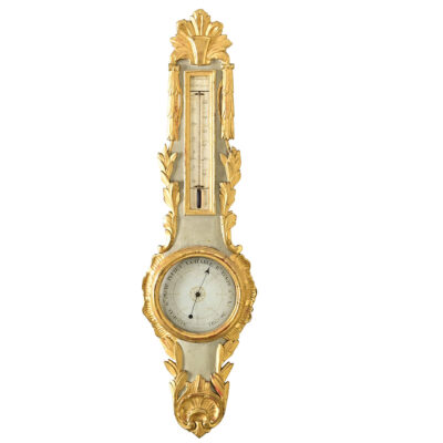 French 19th Century Gilt & Painted Barometer