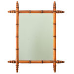 French 19th Century Faux Bamboo Mirror