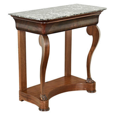 French 19th Century Restauration Petite Mahogany Console