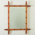 French 19th Century Faux Bamboo Mirror