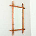 French 19th Century Faux Bamboo Mirror