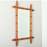 French 19th Century Faux Bamboo Mirror