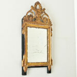 French 18th Century Louis XVI Gilt & Painted Trumeau