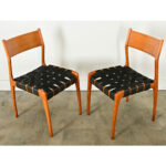 Italian Set of Six Midcentury Dining Chairs
