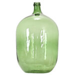 French 19th Century Green Glass Wine Keg