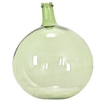 French 19th Century Green Glass Wine Keg