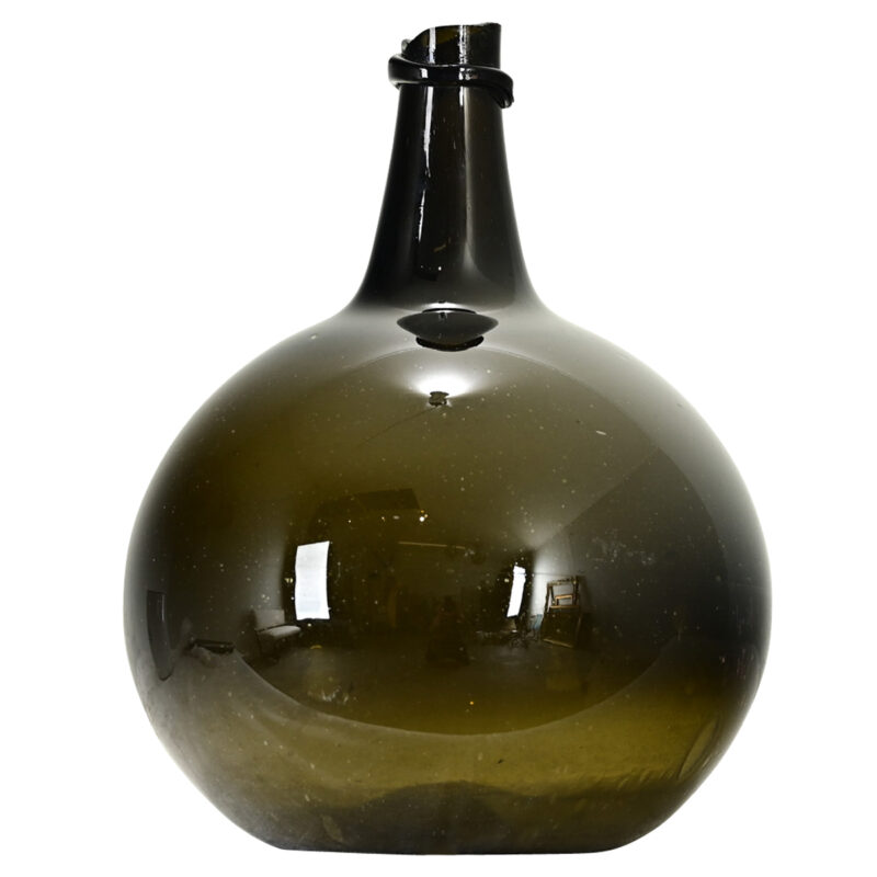 French 19th Century Olive Green Wine Keg