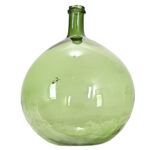 French 19th Century Green Glass Wine Keg