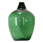 French 19th Century Large Green Glass Wine Keg