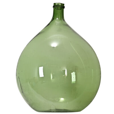 French 19th Century Green Blown Glass Wine Keg