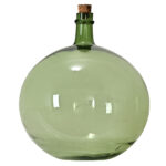 French 19th Century Green Blown Glass Wine Keg