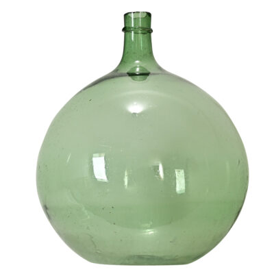 French 19th Century Green Blown Glass Wine Keg