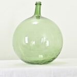 French 19th Century Green Glass Wine Keg