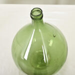 French 19th Century Green Glass Wine Keg
