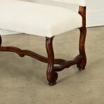 French 19th Century Walnut Os de Mouton Bench