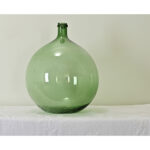 French 19th Century Green Blown Glass Wine Keg