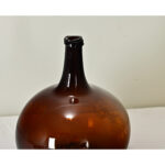 French 19th Century Blown Amber Glass Wine Keg