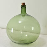 French 19th Century Green Blown Glass Wine Keg