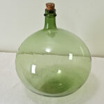 French 19th Century Green Blown Glass Wine Keg