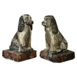 Vintage Pair of English Spaniel Garden Statues