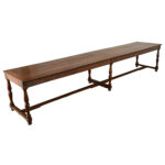 French 19th Century Massive Solid Oak Farm Table