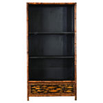 English 19th Century Bamboo & Decoupage Bookcase 1 French 19th Century Bamboo & Decoupage Bookcase