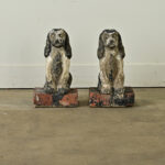 Vintage Pair of English Spaniel Garden Statues