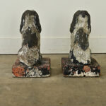 Vintage Pair of English Spaniel Garden Statues