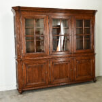 French 20th Century Solid Oak Bibliotheque