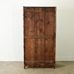 French 19th Century Bamboo & Decoupage Bookcase